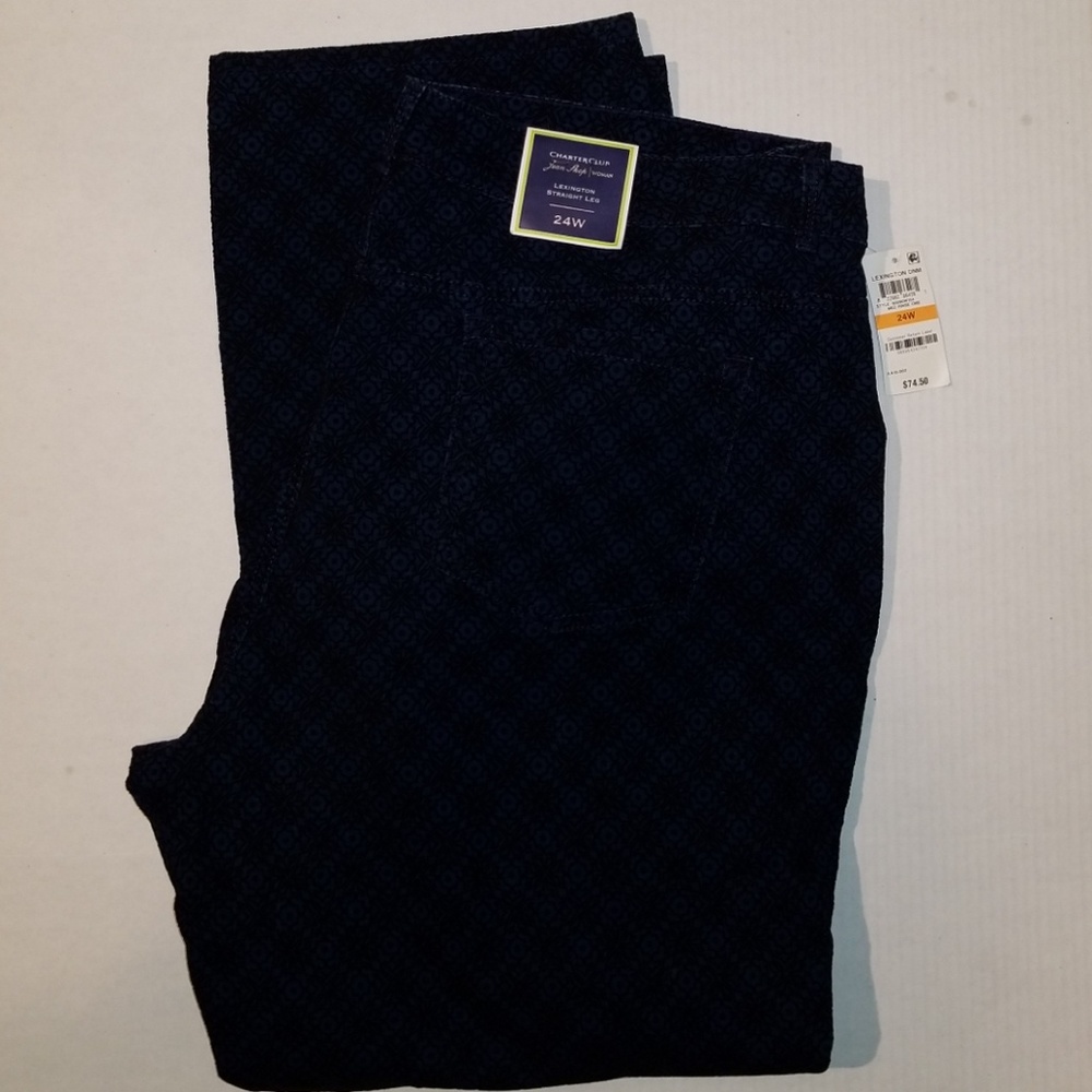 Charter Club Tummy Slimming straight leg jeans 24W